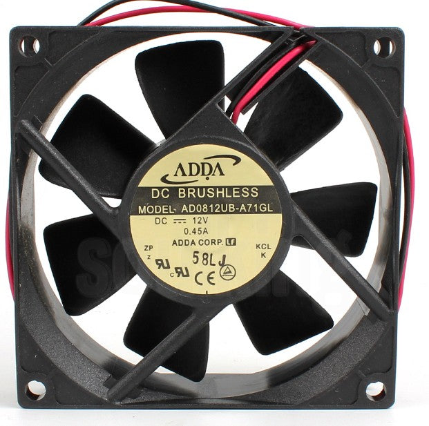 ADDA AD0812UB-A71GL 12V 0.45A 2wires Cooling Fan ADDA AD0812UB-A71GL 12V 0.45A 2wires Cooling Fan